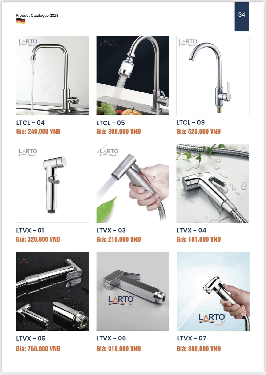 Thiết bị vệ sinh LARTO Catalogue và Bảng giá mới nhất /Page 35